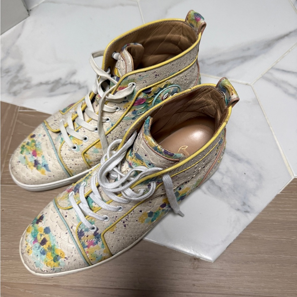 Christian Louboutin Python High-Top Sneakers - Picture 7 of 7